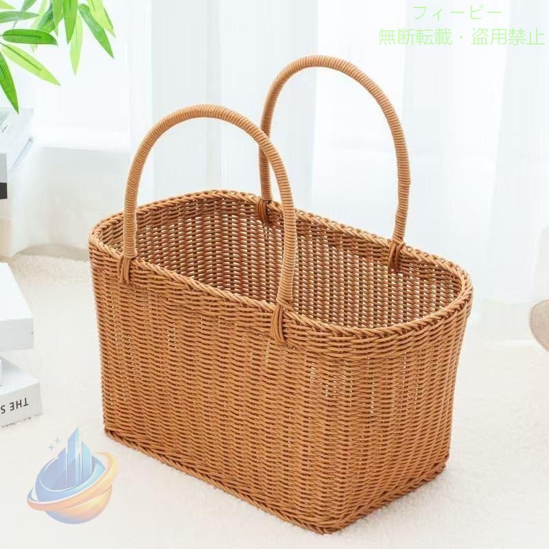 【期間限定300円OFFクーポン】編みバッグ ピクニックバスケット ピクニック バスケ...