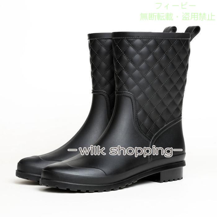 【期間限定5％OFFクーポン】レインブーツ 長靴 レディース おしゃれ ミドル丈 ショ...
