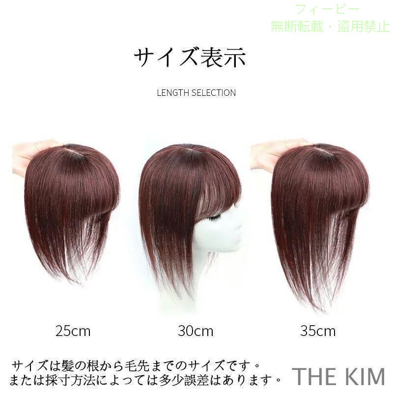 【期間限定300円OFFクーポン】前髪ウィッグ 部分ウィッグ 人毛100% 超リアル つむ...