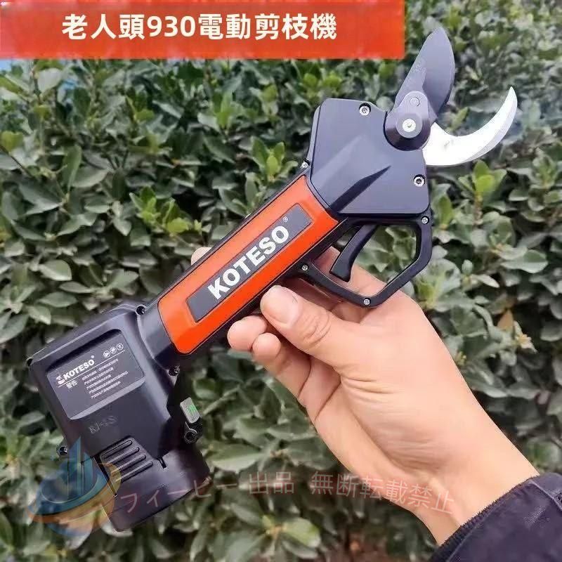 【期間限定2000円OFFクーポン】電動剪定バサミ 非粘着性コーディング刃 コードレス...