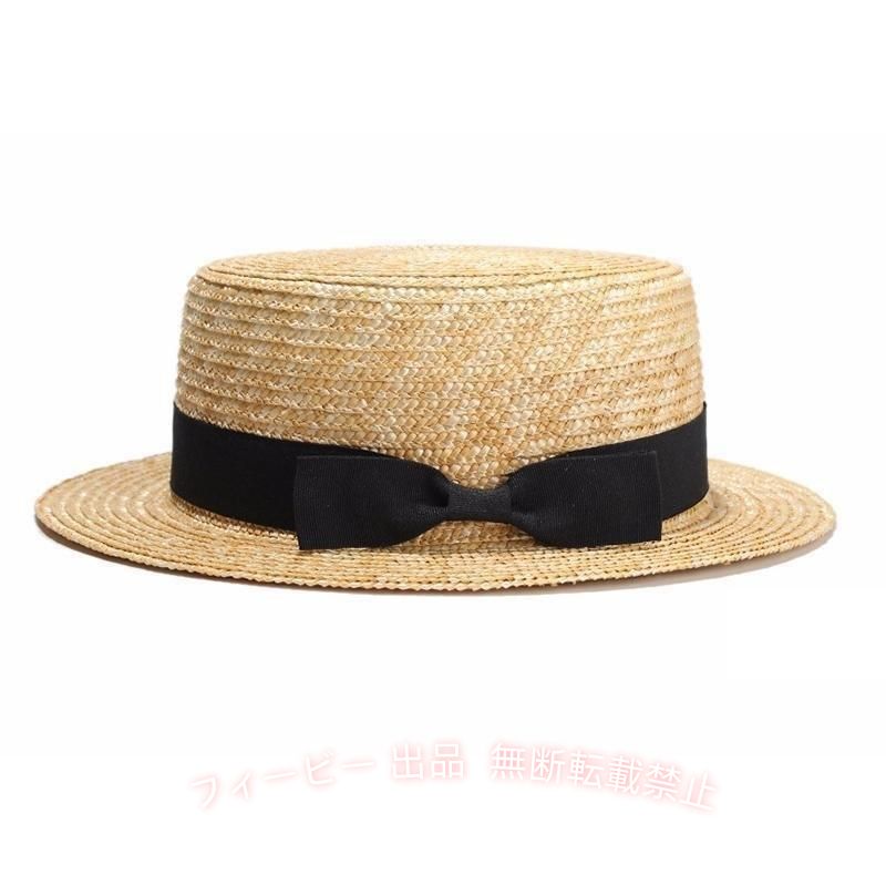 【期間限定5％OFFクーポン】麦わら帽子 レディース カンカン帽 ストローハット 帽...