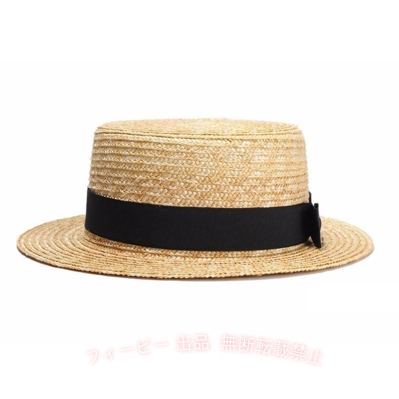 【期間限定5％OFFクーポン】麦わら帽子 レディース カンカン帽 ストローハット 帽...