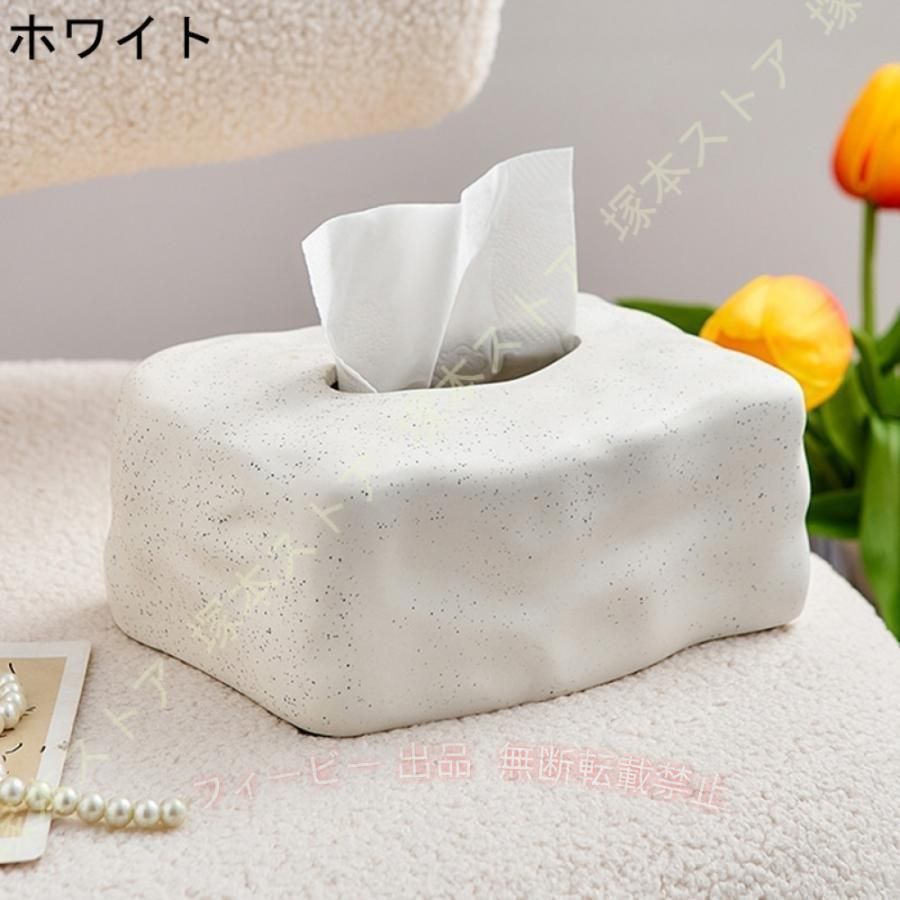 【期間限定500円OFFクーポン】ペーパータオルホルダー 長方形 シンプル デスク モダン 台所 おしゃれゾンチー 北欧 セラミック カバー リビングルーム 片付け 便利グッズ 家庭用 キッチン用品 [2]