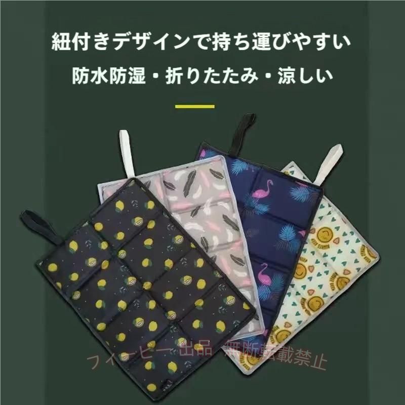 厚さ：約1cm 折りたたみサイズ：約40*29.5cm 展開サイズ：約14*10*7.5cm 素材：オックスフォード布、発泡ポリエチレン、銀塗り布 重量:約30g