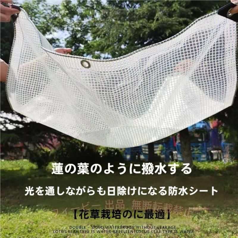 ★防水タープ ：高品質のポリエチレン素材、防水、漏れなし、無臭、引っ張り防止、長寿命、環境にやさしい、良い防水性能があり、アンチエイジングや耐食性に優れた、軽量で長持ちします。 ★アイレット：グロメット付きの強化コーナー。100cmの間隔でアルミアイレット。厚さ0.3mm。重量：170g /平方メートル. 雨または晴れ、雪または風この重い防水シートはそれをすべて処理できます！それは耐紫外線性、防水性、耐候性です ★高透明度で耐久性：丈夫で柔軟性のある素材、高透明度で視認性が高く、透明感で耐久性が抜群です！エッジの内側にロープを使用して設計し、より強く、引き裂きに強い。補強された合金穴がごとに端に設定され、4つのコーナーが補強されて、結束を容易にし、耐用年数を延ばします。 ★広く使用されている：家、庭、テラス、屋外、キャンプ、テントの宿泊施設、避難所、植物の断熱材、パーゴラカバー、釣り、狩猟、または悪天候からの保護に非常に適しています。 ★自信を持って購入：私たちはあなたに高品質の防水シートとサービスを提供することを保証し、あなたは自信を持って購入することができま