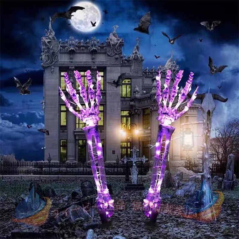 【期間限定5％OFFクーポン】ハロウィン ドクロ 飾り ホラー おばけ装飾 鬼の手 恐...