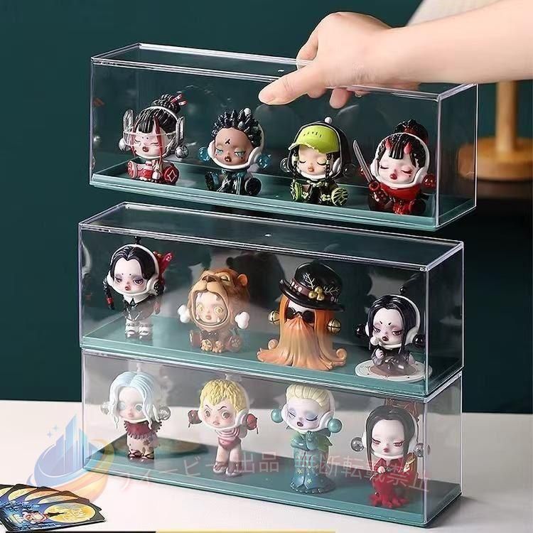 スーパーPayPay コレクションケース 卓上 小型 アクリル フィギュアケース 透明 ディスプレイケース 積み重ね可能 展示台 収納棚 小物収納 収納ボックス