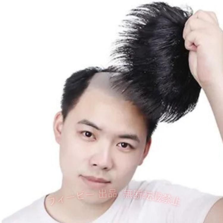 【期間限定5％OFFクーポン】メンズ 付け毛 かつら 男性用 部分ウィッグ カバー メ...