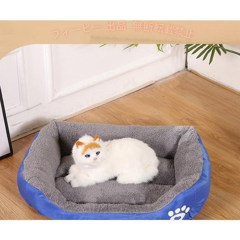 フィービーの【期間限定300円OFFクーポン】ペットベッド クッション ふわふわ犬小屋 犬ベッド 保温防寒 冬の座布団 犬猫兼用ゾンチー可愛い ふわふわ 柔らかい 小型犬 中型犬 猫用 車内用品 お出かけ｜アングル2