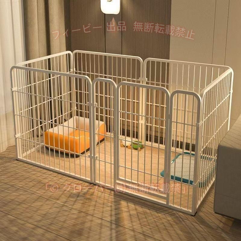 【期間限定1500円OFFクーポン】ペットサークル 犬用 ペットフェンス 大型犬用 小中型犬用 複数連結可能ゾンチースチール製 組立簡単 折り畳み式 犬ゲージ 全成長期使用可 室内外犬用サークル
