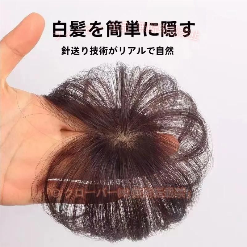 【期間限定5％OFFクーポン】部分ウイッグレディース頭頂部薄毛かつら女性白髪自然...