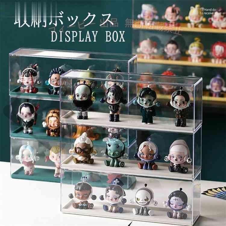 フィービーの【期間限定5％OFFクーポン】コレクションケース 卓上 小型 フィギュアケース 透明 ディスプレイケースゾンチー積み重ね可能 展示台 収納棚 小物収納 収納ボックス 大容量 省スペース｜アングル2
