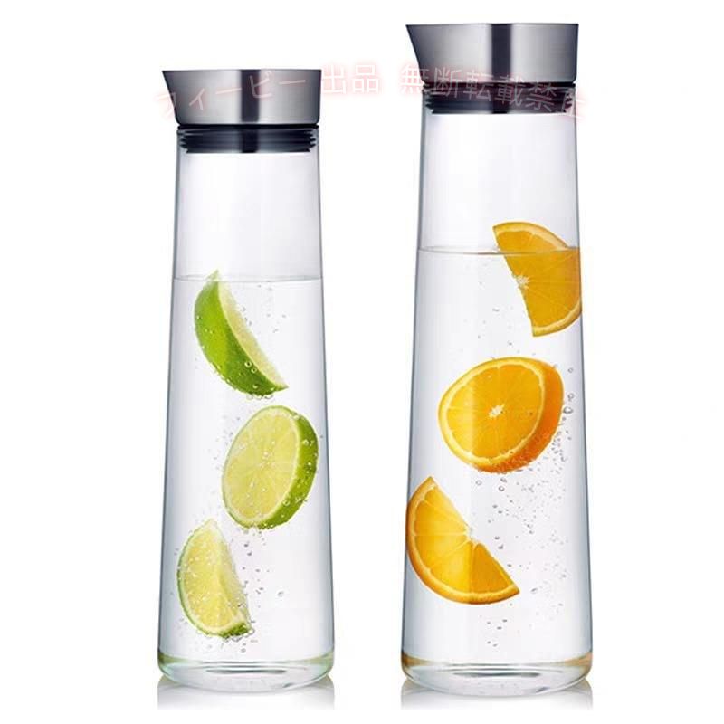 【期間限定5％OFFクーポン】耐熱ガラスポット麦茶ポット直火対応1.0リットルステンレス蓋麦茶冷蔵庫直ゾンチー 茶ポット冷水筒ガラスピッチャー1000mlステンレス茶こし付き キッチン用品
