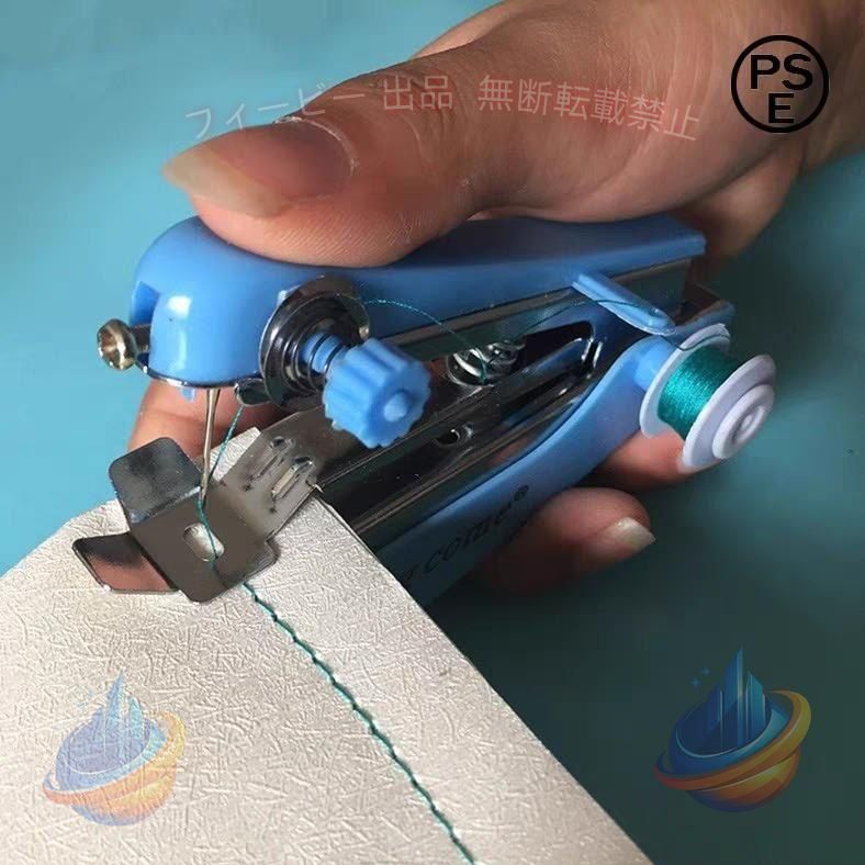 【期間限定5％OFFクーポン】ミニ手動ミシン家庭用ポータブルハンドミシンハンディミシンDIY手作電池不要ゾンチー 自宅裁縫コンパクト片手で縫えるマスク手作りほつれ仮縫い 整備用品 作業用