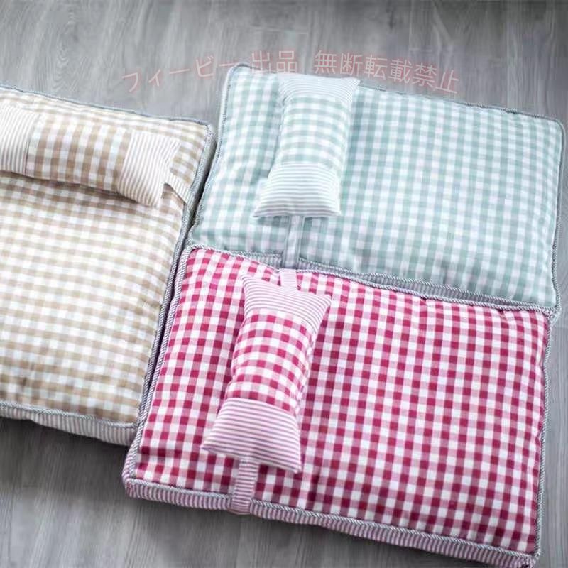 【期間限定5％OFFクーポン】犬ベッド ペットベッド 犬 ペットソファー 可愛い チェック柄 かわいいゾンチー 丸洗い ペットクッション 枕付き 猫犬用 マット 通年 小型 中型 洗える 寝具
