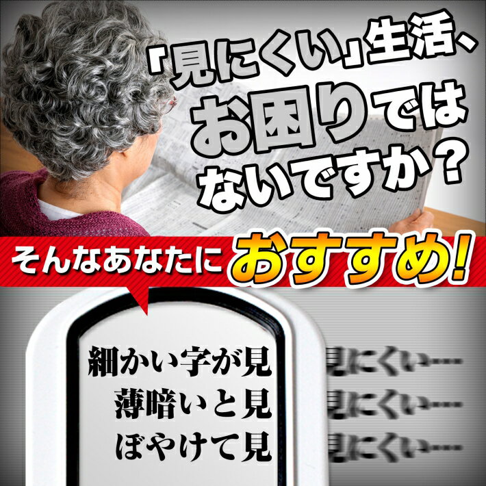 PhoenixLopue手持ちスタンドルーペ倍率10倍amp;25倍2種類レンズLEDライト6灯ブラックライト長期保証45日間拡大鏡ルーペ父の日母の日敬老の日プレゼント老眼鏡/スタンドルーペB