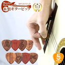 ◆楽天1位◆ ギター ウッドピック 木製 天然素材 【5枚セット】/ウッドピック5枚セット