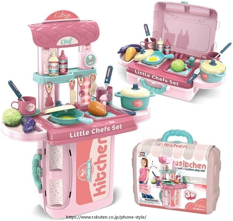 キッチン おままごと 子供 収納 卓上 組立式 コンパクト ミニ 調理器具付き 知育玩具 女の子 男の子 幼稚園 小学生 おもちゃ プレゼント 3歳 4歳 5歳 6歳 7歳 8歳 9歳 10歳 誕生日祝い クリス シンプル 業務用