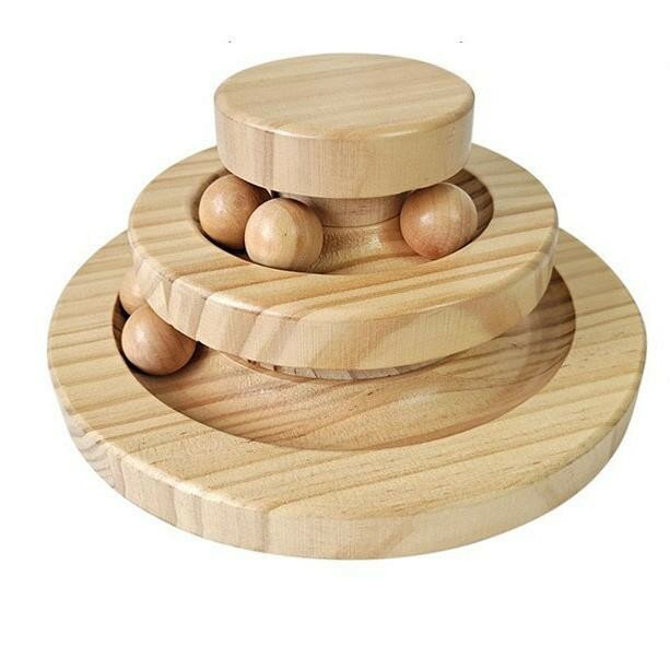 猫 おもちゃ ボール 木製 一人遊び ねこ おもちゃ 猫じゃらし ネコ ボール回転盤 猫じゃらし ボール 回転 タワー ぐるぐる 遊ぶ盤 猫 玩具 ねこじゃらし