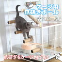 猫 爪研ぎ ケージ用 ケージ用ステップ 遊べる爪研ぎポール ポール おもちゃ ボール ケージ取り付け 固定 縦 麻縄 ねこ 爪とぎ 麻 ネコ用 長さ40cm 省スペース