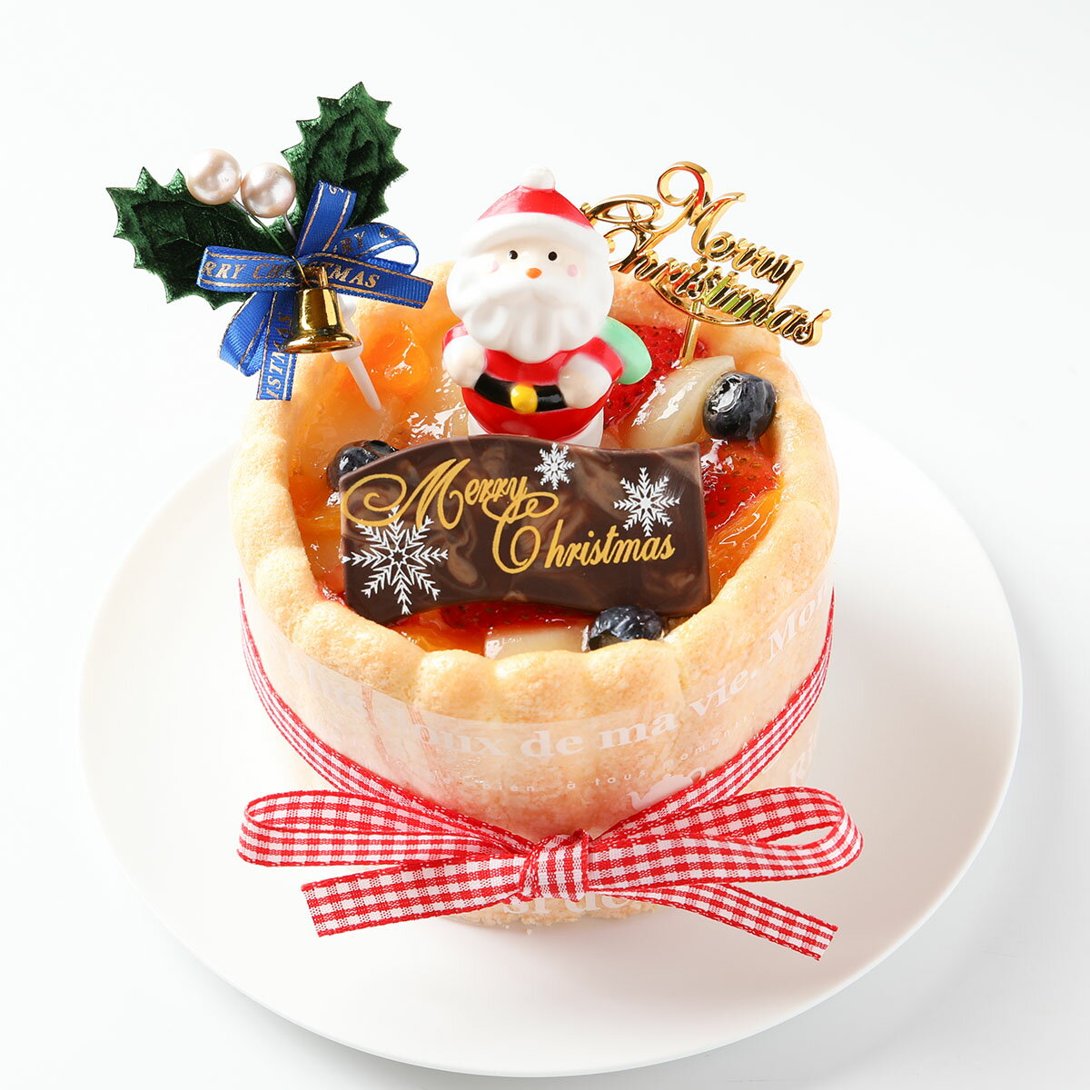 送料無料 クリスマス 限定 豆乳クリームのファーストバースデーケーキ　2023年ファーストバースデーケーキ スマッシュケーキ 1歳の誕生日ケーキ 一歳 1才 一才 赤ちゃん 乳幼児 バースデーケーキ お祝い Xmasケーキ Xmasギフト サンタアンジェラ