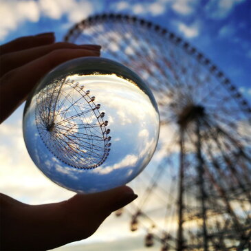 King レンズボール 70mm KLB70（ガラス 透明 lensball instagram インスタグラム インスタ映え SNS SNS映え 旅行 行楽 お出かけ イベント 玉 球体 一眼レフ ミラーレス スマホ カメラ用 レンズ）