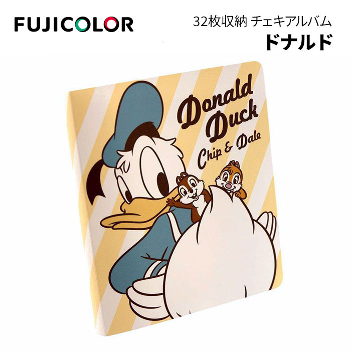 FUJICOLOR［フジカラー］ディズニーキャラクター チェキアルバム ドナルドダック　（チェキ 写真 収納 disney）