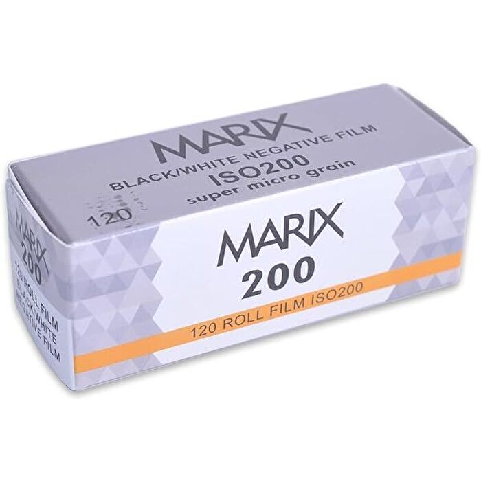 楽天フォトアクセサリーのポラリス【新商品】マリックス ISO200 （120 ブローニー） 白黒ネガフィルム MARIX-120-BW200
