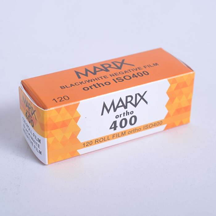 楽天フォトアクセサリーのポラリス【新商品】マリックス Ortho ISO400 （120 ブローニー） 白黒ネガフィルム MARIX-120-BW400-Ortho