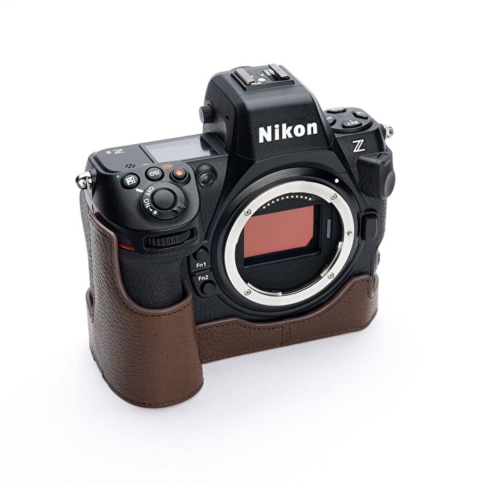 【当店オススメ！】カメラケース TP Original Nikon ニコン Z8 用 ボディーハーフケース Dark Brown ダークブラウン 本革 ハンドメイド 正規輸入品 レザーケース nikon z8 ケース