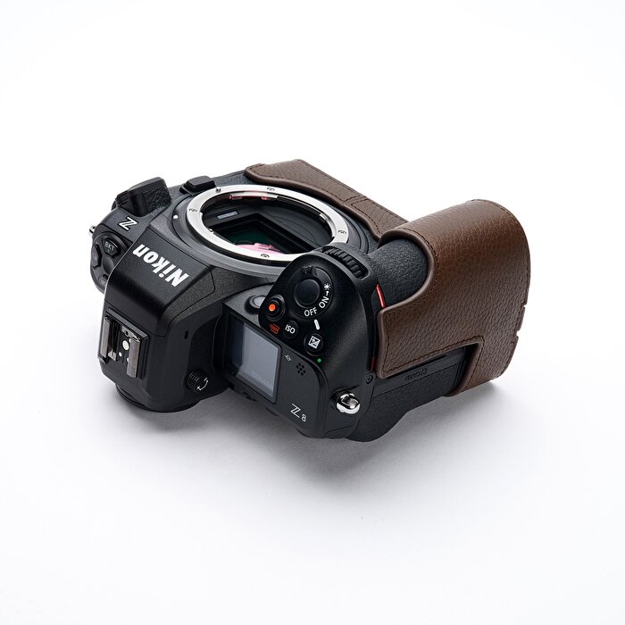 【当店オススメ！】カメラケース TP Original Nikon ニコン Z8 用 ボディーハーフケース Dark Brown ダークブラウン 本革 ハンドメイド 正規輸入品 レザーケース nikon z8 ケース