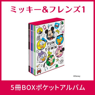 【送料無料】【バラまとめ買いセット】ナカバヤシ 5冊BOXポケットアルバム6種類セット 大人気キャラクターセットB ミッキー&フレンズ×ディズニープリンセス×ハローキティ×マイメロディ×すみっコぐらし×スヌーピー L判3段 1320枚収納 写真整理 キャラクター台紙