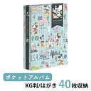 【楽天ランキング1位獲得】ナカバヤシ 1PKポケットアルバム ミッキー＆ミニー KG判 1段 40枚 収納 年賀状 はがき フォトアルバム ポストカードホルダー はがきホルダー ポケット式 コンパクト キャラクターアルバム ディズニー disney