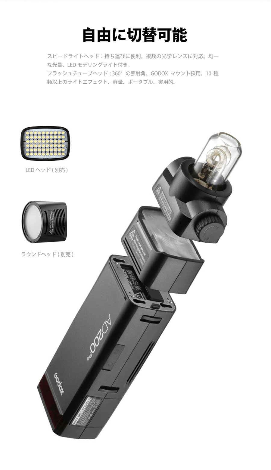 Godox AD200Pro TTL HSS�б� �ݡ����֥�ե�å��� 200W ���ȥ��� ������ ���ɥå��� 1.5�� ��®�ꥵ������ �Хåƥ꡼��ư ����åץ���������̤ǲ����Υݡ��ȥ졼�Ȼ��Ƥ�����˺�Ŭ Canon Nikon Sony Fujifilm Olympus Panasonic �Ƽҥ�����б�