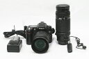 【中古】Nikon ニコン D80 AF-S VR18-55ミリ F3.5-5.6G AFニッコール 75-300ミリ F4.5-5.6 レンズフード(18-55用のみ) 専用バッテリー2個 リモコン 有効画素数10.2メガピクセル 液晶モニター2.5型(2)