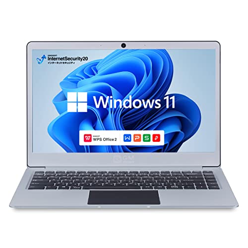 ★P4倍★0のつく日★20日限定★ GM-JAPAN ノートパソコン Windows 11 Office搭載 超軽量 薄型 14インチ SSD 256GB/メモリ8GB/WPS Office/Celeron/WIFI/USB3.0/HDMI/W