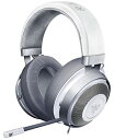 楽天ピアシェーヴォレ★勝ったら倍★28日限定★ Razer Kraken Mercury White ゲーミングヘッドセット 3.5mm 冷却パッド PS4 PS5 PC Switch スマホ【日本正規品】 RZ04-02830400-R3M1