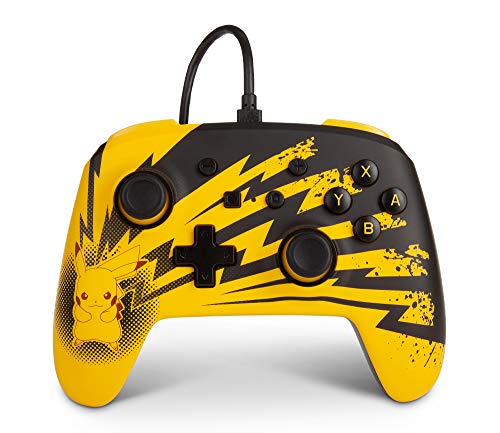 ★勝ったら倍★2日限定★ PowerA パワーエー ピカチュー スイッチ コントローラー Pikachu Lightning Wired Switch Controller [並行輸入品]