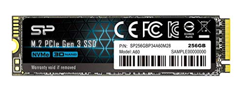 P5+5ΤĤ15 ꥳѥ SSD 256GB 3D NAND M.2 2280 PCIe3.04 NVMe1.3 P34A60꡼ SP256GBP34A60M28
