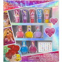 ★勝ったら倍★28日限定★ TownleyGirl disney princess ディズニー プリンセス リップグロス5本 はがせるマニキュア5本 ネイルステッカー24P キッズ用ネイル