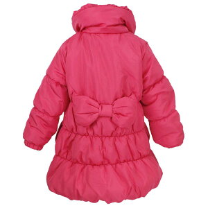 ガールズ ・キッズ ・ジャンパー・コート[Berry Pink]中綿ジャンパー・Aライン コート・天使のコート ジャケット・シンプル無地・女の子