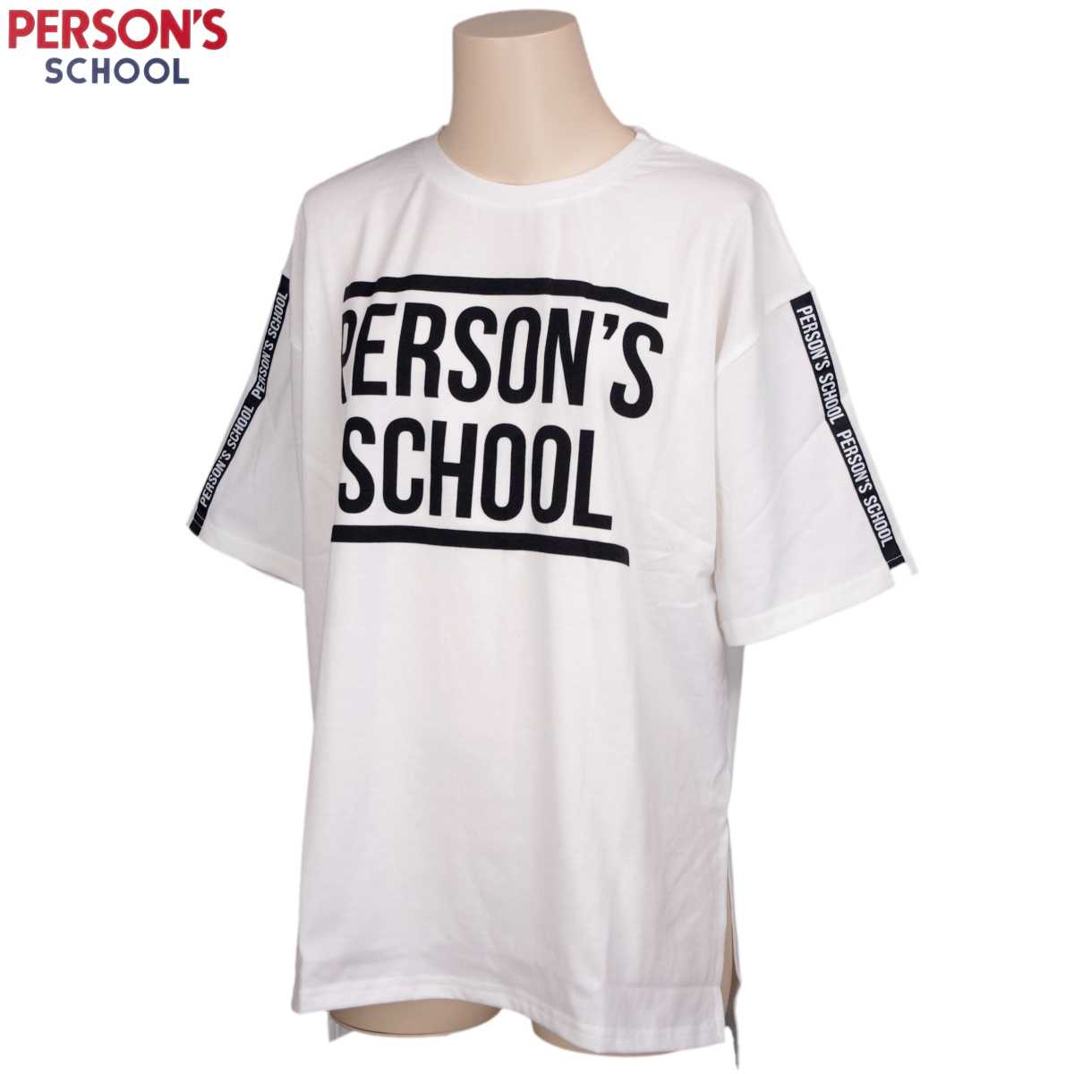 ガールズ ジュニア トップス半袖[Person’s school]PERSONS(パーソンズ)半袖Tシャツ・前後アシンメトリ..