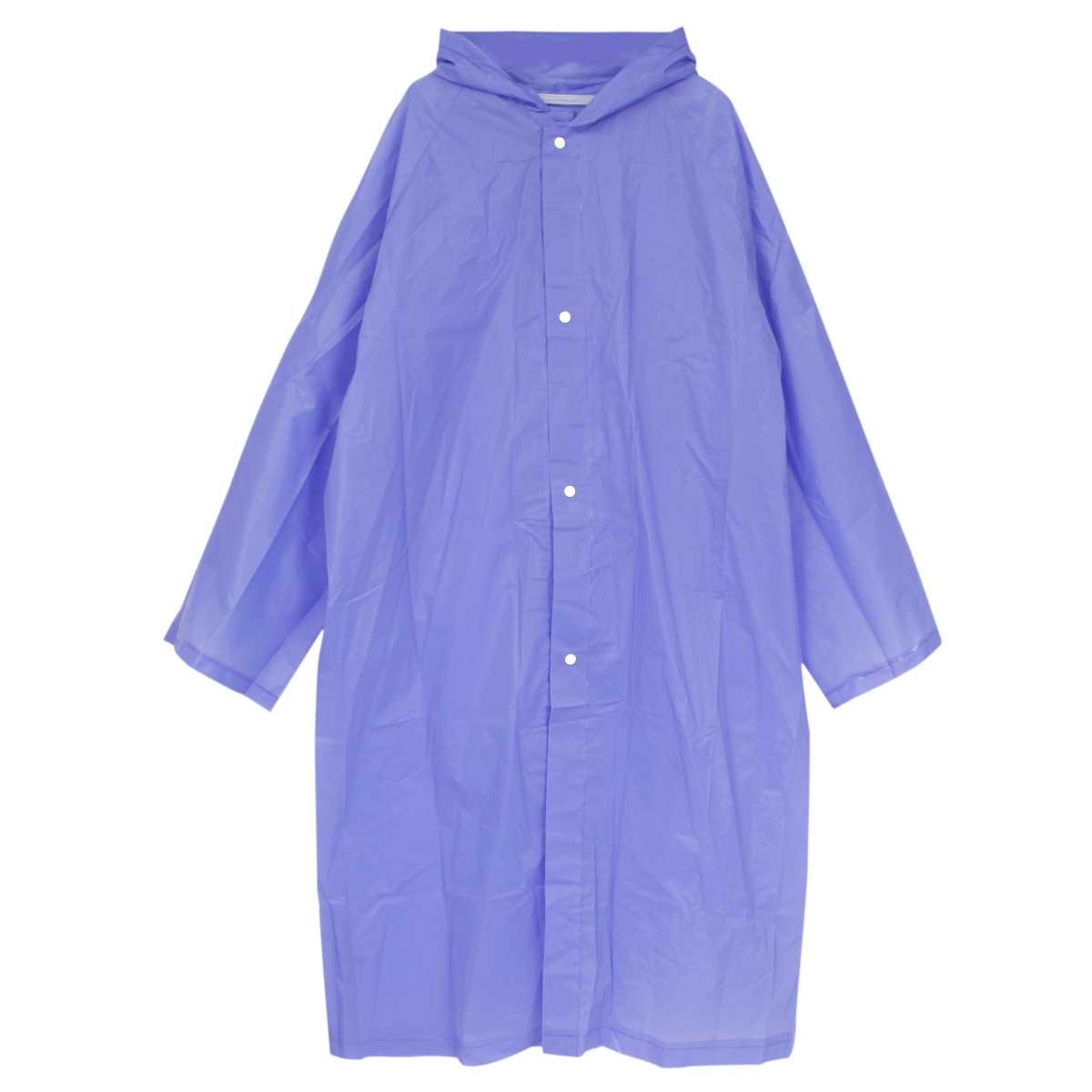 小物 カッパ レインコート ロング丈 着丈110cm 男女兼用 Mサイズ ビニールカッパ ポケットコート 雨合羽 10着入り (ブルー/10着入り M) ユニセックス 小物 全8色