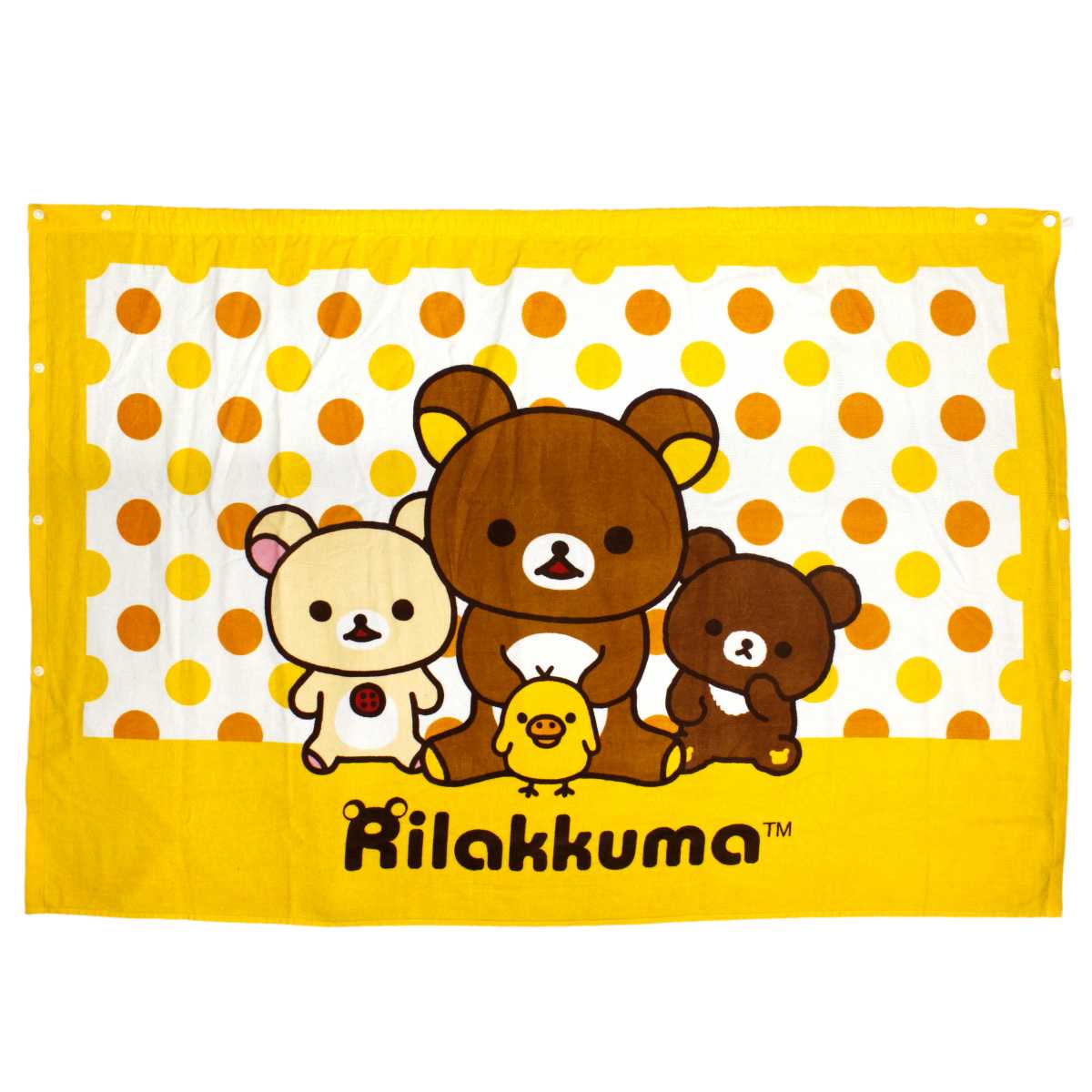 ガールズ ジュニア 水着 RILAKKUMA(リラックマ) 大判 ラップタオル 巻きタオル 水泳 プール 着替えタオル キャラタオル 女の子