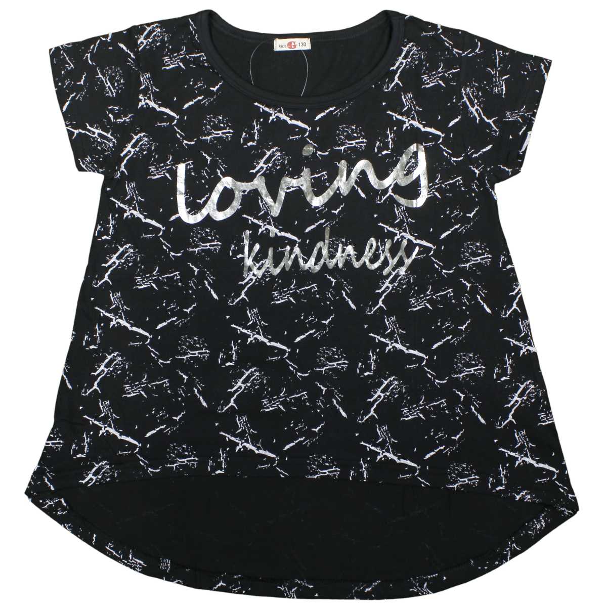 ガールズ ・ジュニア ・トップス半袖[Kids＋G]半袖 Tシャツ・カットソー・前後アシンメトリー・後ろ下..