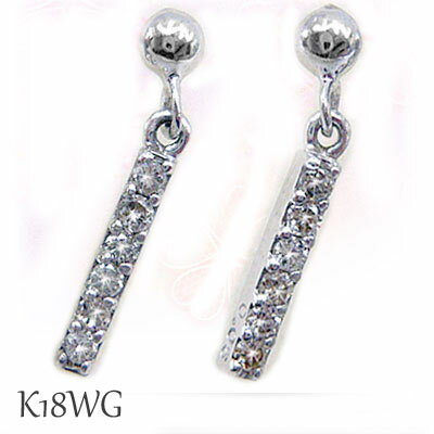 Rakuten - ピアス ダイヤモンド ダイア ペア 0.1ct 両耳 18金ホワイトゴールド スタッド K18WG 4月誕生石 保証書付 ケース付 プレゼント ラッピング ギフト 贈り物 お祝い お守り レディース 誕生日 記念日 卒業 入学 就職 母の日 クリスマス
