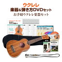 【ウクレレ楽器セット】ウクレレ初心者セット DVD＆テキスト1〜3弾＋楽器セット【送料無料05_45】