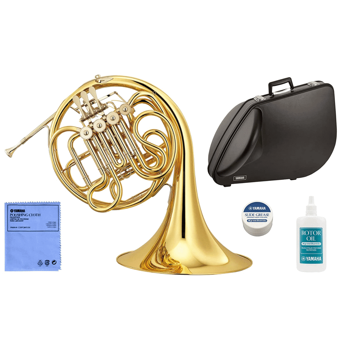 YAMAHA ヤマハ フルダブル ホルン フレンチホルン YHR-567D 管楽器 ハードケース付き 管理M0120D フレンチホルン