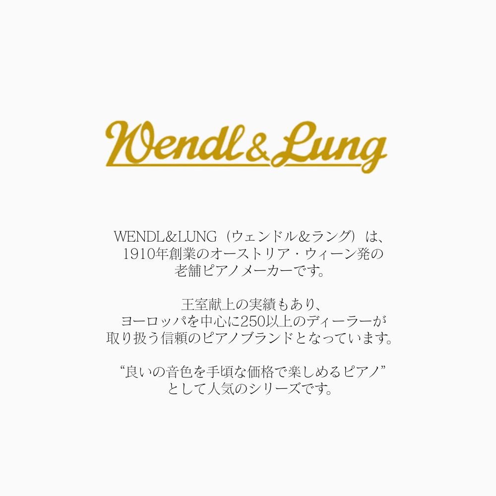 ピアノプラザ 楽天市場店の【初めての本格ピアノに】【基本配送設置料費込み＆10年間保証＆初回調律無料】ウェンドル＆ラング Wendl＆Lung アップライトピアノ AU-118M マホガニー鏡面艶出し仕上げ 高級感のある猫脚モデル｜アングル3