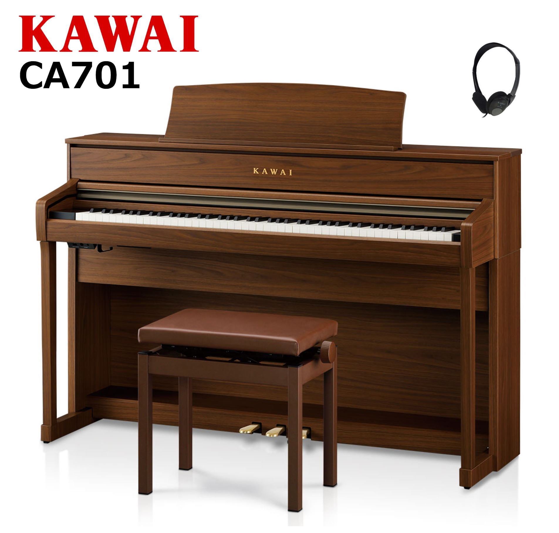 【配送設置無料 ＆ 不要ピアノ引取処分無料】KAWAI カワイ DigitalPiano 電子ピアノ 88鍵 木製鍵盤 CA701 NW ナチュ…